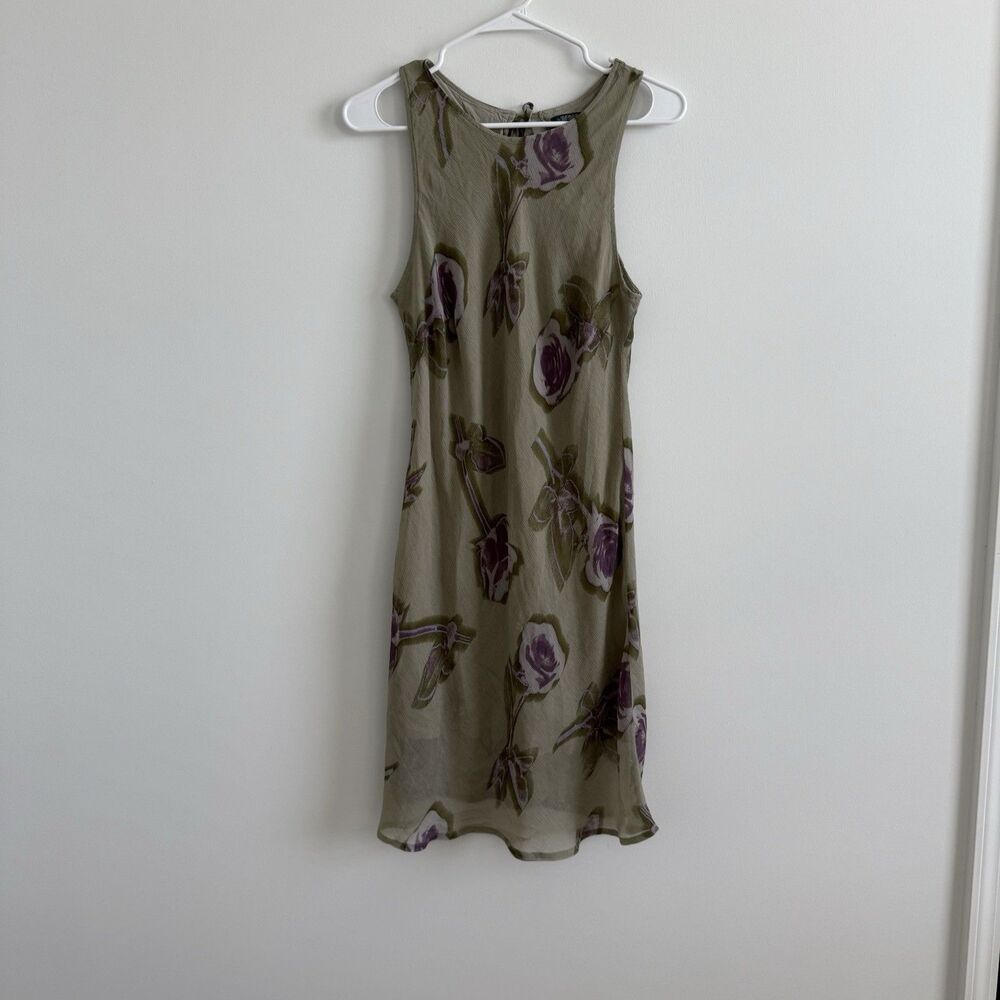 Wild Fable Sleeveless Mini Slip Dress Semi Sheer Floral Fairy Whimsical Medium